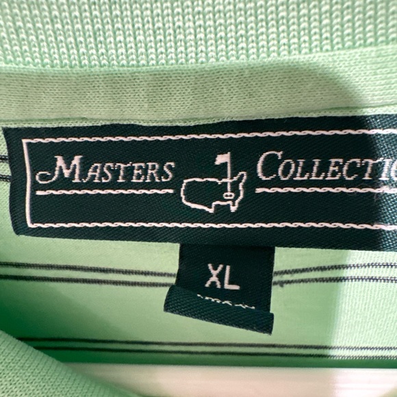SOLD Masters Collection Mint Striped Golf Polo - Picture 2 of 5